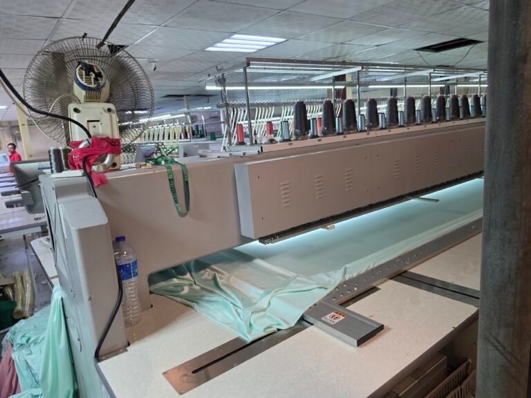 Uniform garments being finished at the UAE facility